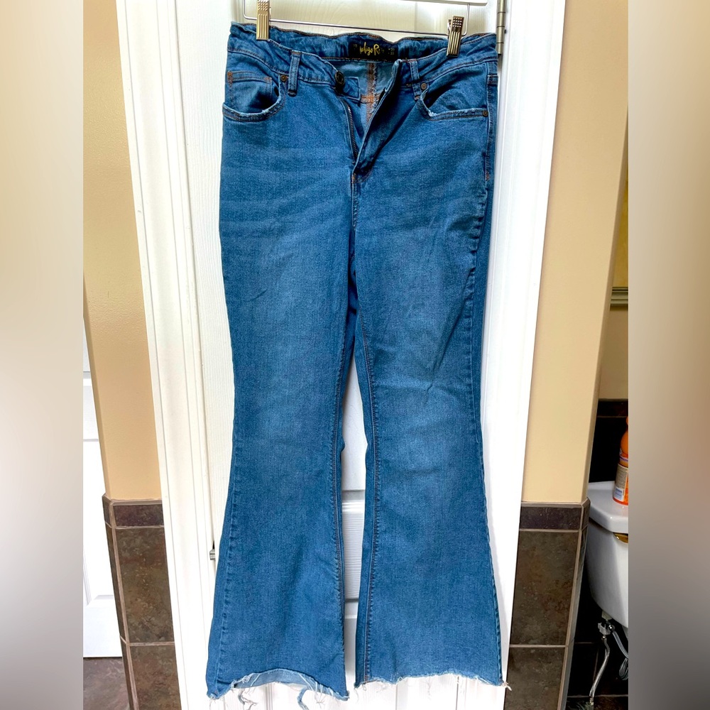 Flare bottom jeans